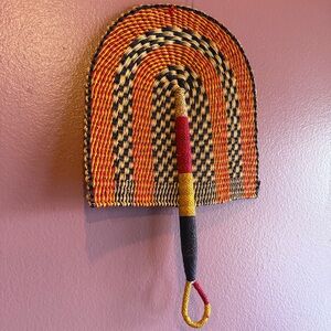 Colorful Woven Hand Fan